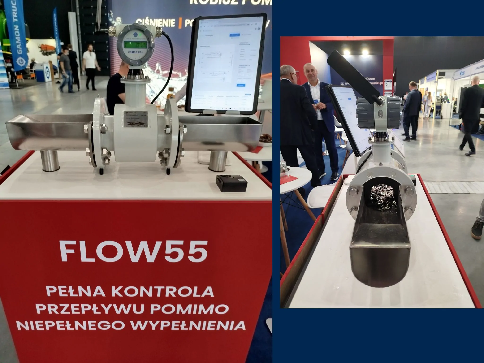 Przepływomierz elektromagnetyczny Flow55 do rur nie w pełni wypełnionych