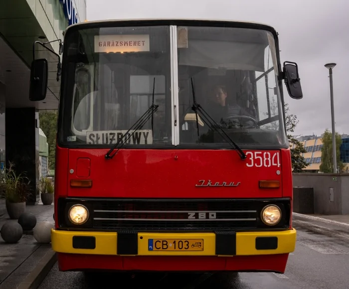 vintage Ikarus bus tour