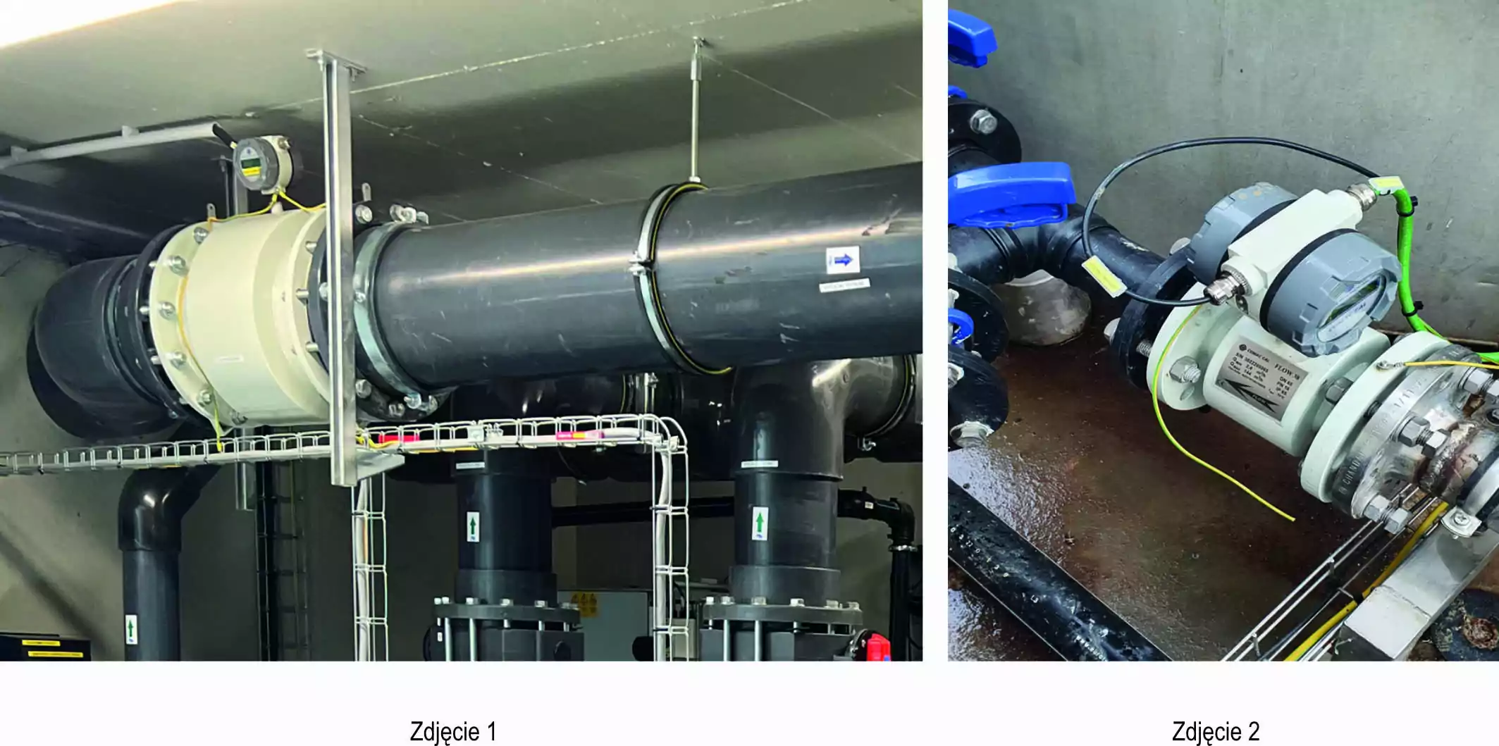 Nieprawidłowy montaż przepływomierza